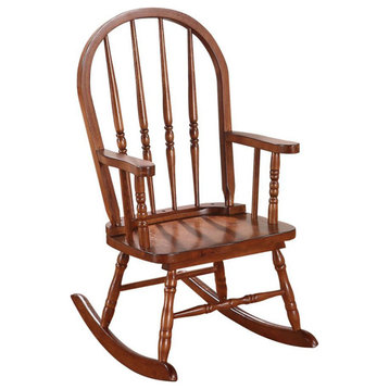 Wooden Youth Rocking Chair, Tobacco