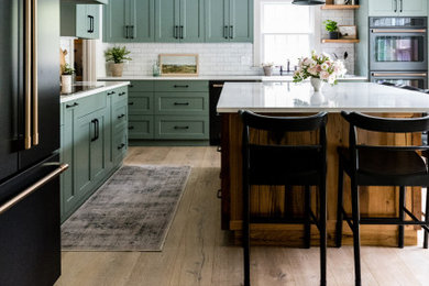 Inspiration for a rustic kitchen remodel in Boston