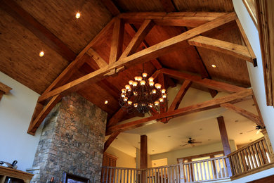 Example of a mountain style home design design in Other