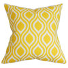 Poplar Geometric Pillow Yellow 20"x20"