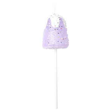 Vickerman 10" Purple Gumdrop Lollipop Ornament, 3 per bag.