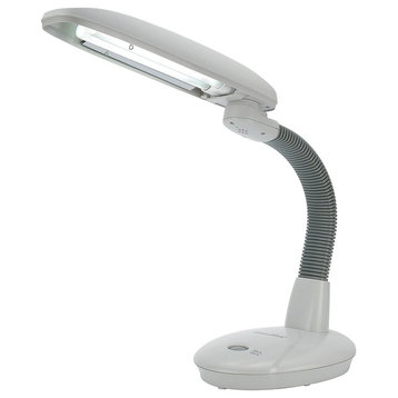 Easyeye Energy Saving Desk Lamp - Grey (2-Tube)