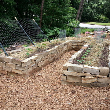 Rock Raised Veggie Garden Bed