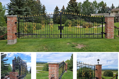 This is an example of an industrial driveway in Calgary.