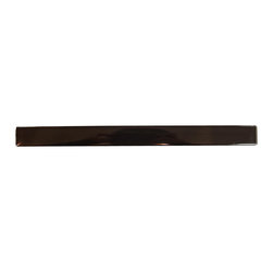 1x12 Glossy Black Subway Glass Mosaic Tiles - Home Accessories & Decor