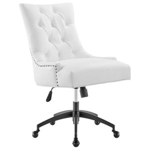 warm ivory elsie upholstered office chair