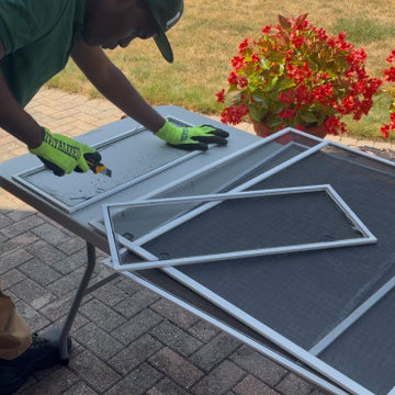 Window screen repair and replacement