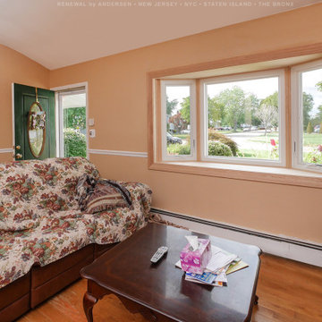 New Bay Window in Cozy Living Room - Renewal by Andersen NJ / NYC