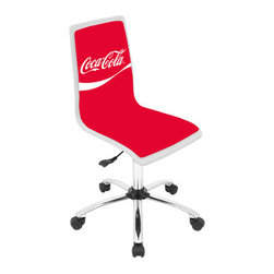 Lumisource Coca-Cola Printed Office Chair - SKU: OFC-TM-PCOKE W - Office Chairs