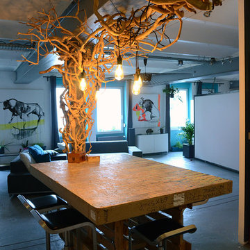 Loft industriel réhabilité en habitation