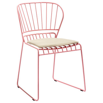Reso Chair, White Sunbrella Cushion, Set of 4