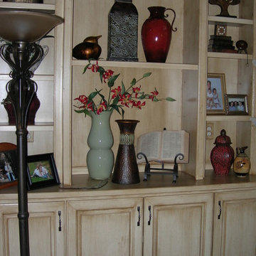 Painted and glazed mdf built-ins