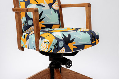 Vintage Desk chair in Collaboration with Lizzie Hillier Design