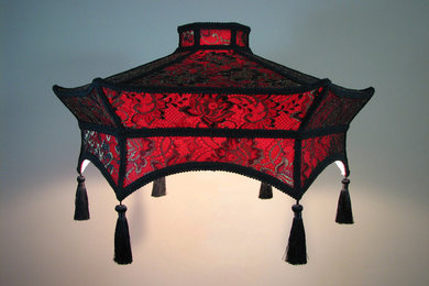 Oriental replacement lamp shade