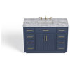 The Yukon Bathroom Vanity, Royal Blue, 48", Single Sink, Freestanding