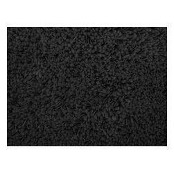 LA Rugs - LA Rugs Shag Plus Collection Black Area Rug, 39"x58" - Area Rugs