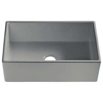 American Imagination 33"W Kitchen Sink, Gray Granite Composite