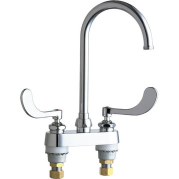 Chicago Faucets 895-317GN2AFCABCP Hot and Cold Sink Faucet
