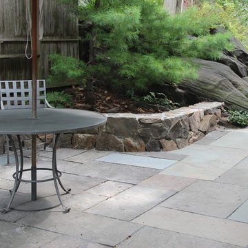 Small Patio space, stepwork and walkway