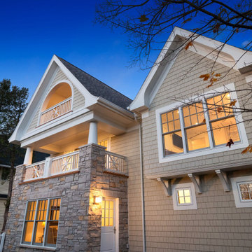Round Lake Carriage House | Traditional Shingle Cottage
