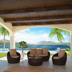Pasadena Outdoor Sofa Set - Outdoor Lounge Furniture