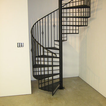 s053 Custom Iron Spiral Staircases