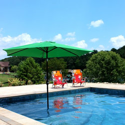 Gunite Pool with Tanning Ledge & Umbrella Stand - Products