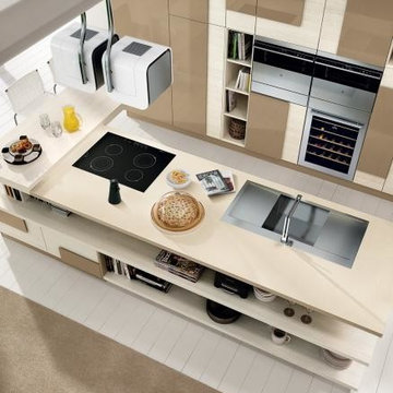 Modern Italian Custom Made Kitchens by LUBE