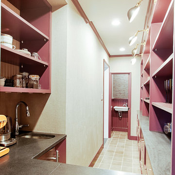 Center City Philadelphia Row Home Bar and Pantry Area