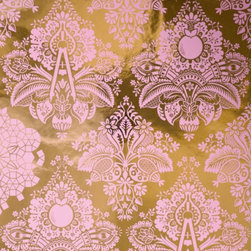 Fruits of Design Damask Wallpaper - Wallpaper