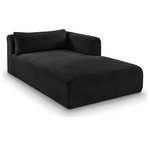 Meridian Furniture - Shaggy Upholstered Chaise Lounge, Black, Corduroy Performance Fabric - Indulge in the allure of the Black Corduroy Performance Fabric Shaggy Chaise by Meridian Furniture. Its captivating design and luxurious Black Corduroy Performance Fabric elevate any space with effortless elegance. Crafted with precision and durability in mind, this stunning piece becomes the focal point of gatherings, fostering moments of connection and warmth. Embrace sophistication and style with the Shaggy Chaise, a testament to exquisite taste and timeless beauty.