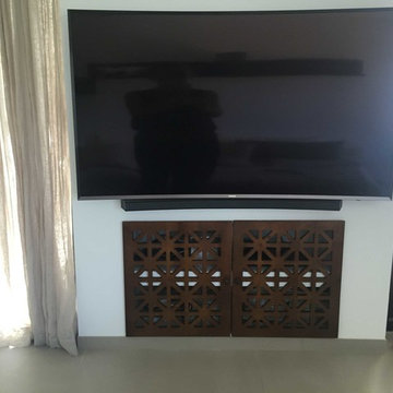 Portes moucharabieh meuble HiFi