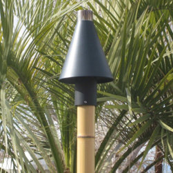 Black Cone Automated Tiki Torch Kit - Outdoor Torches