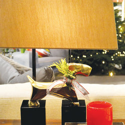 Cabana Home vignette: Dog Lamp - Table Lamps