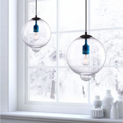 Zuo Gradient 1 Light Ceiling Pendant in Clear - Products