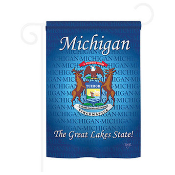States Michigan 2-Sided Impression Garden Flag