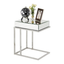 Mirror High Side Table - Side Tables And End Tables