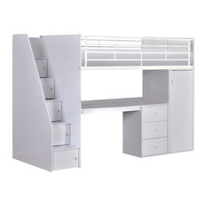 Dakota Single Mid Sleeper Bed With Workstation