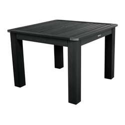 Highwood USA - Square Dining Table, Black - Outdoor Dining Tables