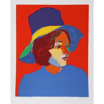 John Grillo "Girl With Hat VI" Serigraph