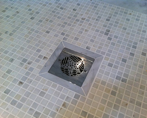 square shower drain
