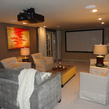 Basement Media Room / Bar and guest Suite