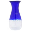 GlassOfVenice Filigrana Murano Glass Carafe - Blue and White