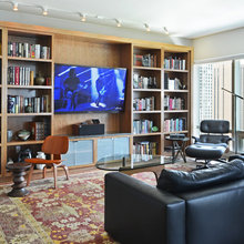 Seton House living room cabinet