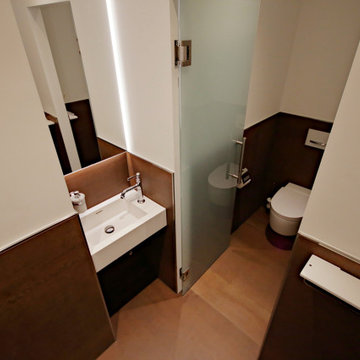 Modernisierung eines Gäste WC's - im Herzen von München - rechte Seite