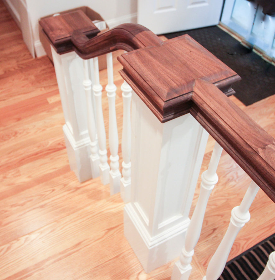 Elegant Wall-Mounted Craftsman Style Staircase, Arlington VA 22205