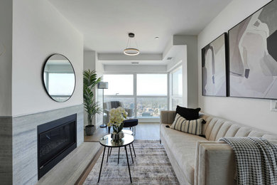 Inspiration for a living room remodel in Toronto