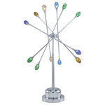 Lite Source - Lite Source LS-3950C/MULTI Fireworks - Twelve Light Table Lamp - 12-Lite Table Lamp, C W.Multi Glass Shade, Jc 10WxFireworks Twelve Lig Chrome Multi-Color G *UL Approved: YES Energy Star Qualified: n/a ADA Certified: n/a  *Number of Lights: Lamp: 12-*Wattage:10w JC bulb(s) *Bulb Included:Yes *Bulb Type:JC *Finish Type:Chrome