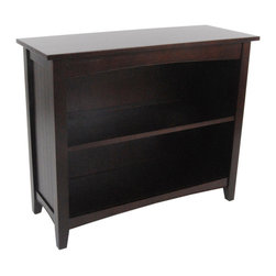 Bolton Furniture - Shaker Cottage Bookcase, Espresso - Bookcases