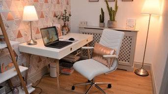 Office Makeover - Copper  and blush Geometric